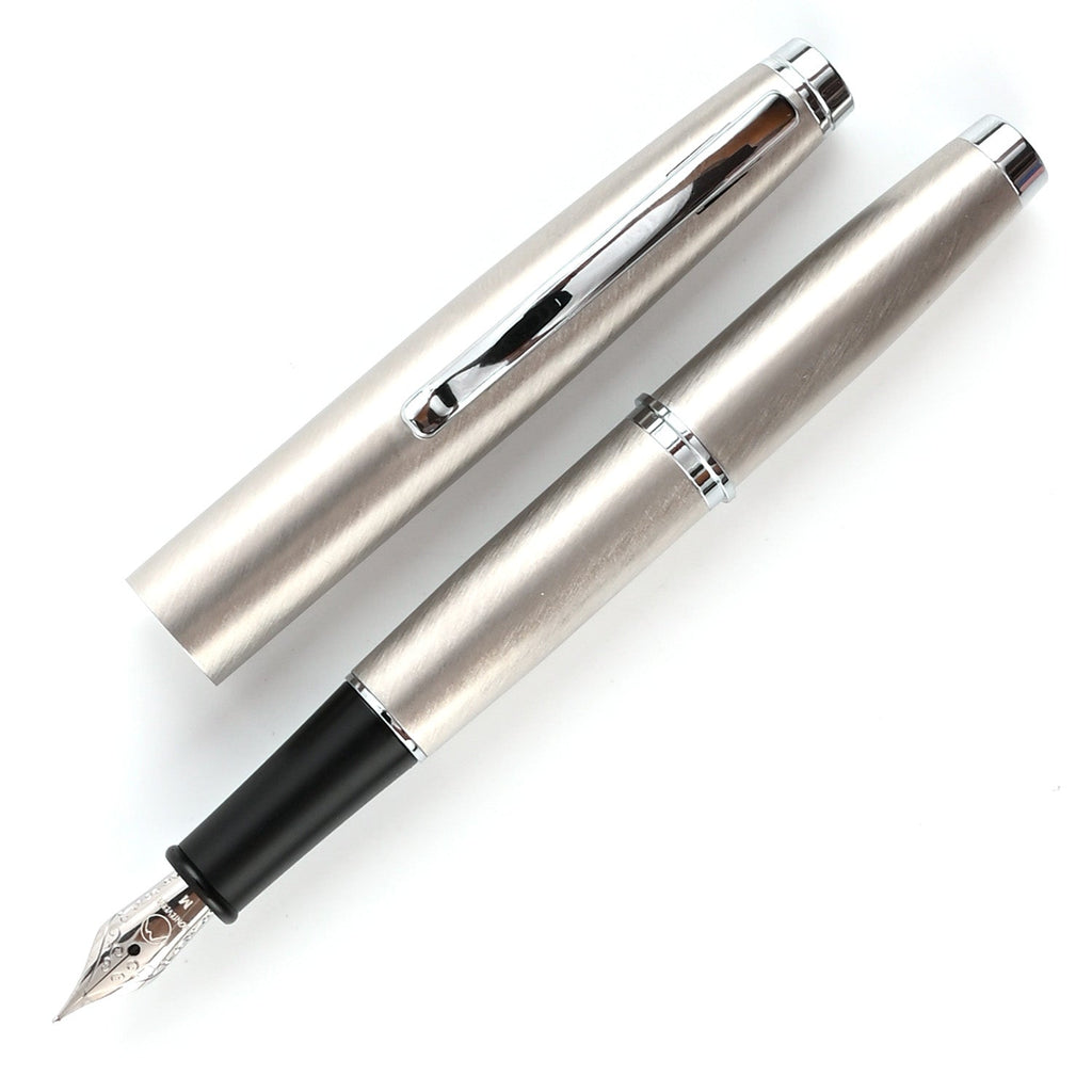 Monteverde Dakota Fountain Pen - Stainless Steel CT - penpencilink