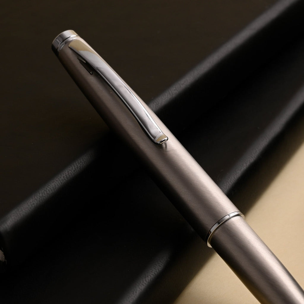 Monteverde Dakota Fountain Pen - Stainless Steel CT - penpencilink