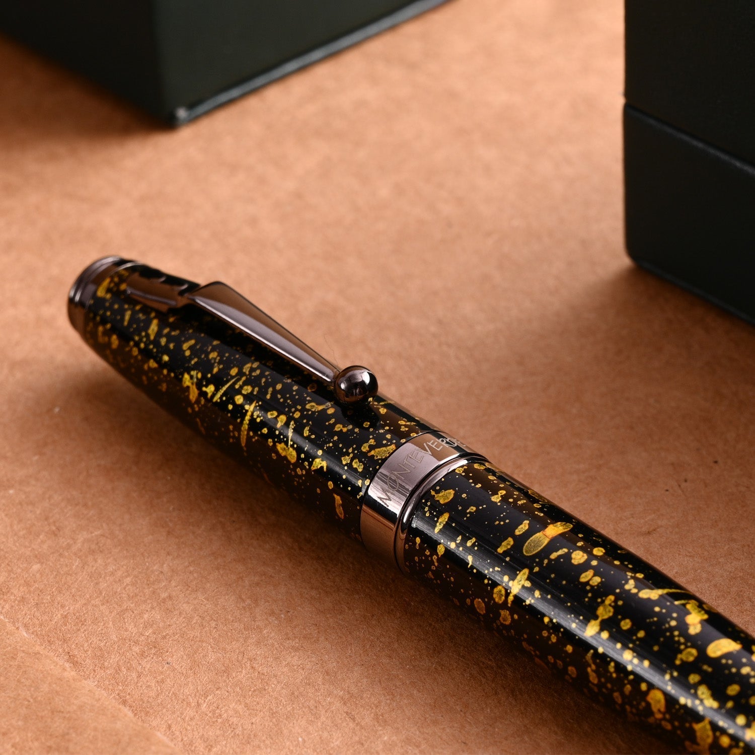 Monteverde Invincia Vega Fountain Pen - Starlight Yellow - penpencilink