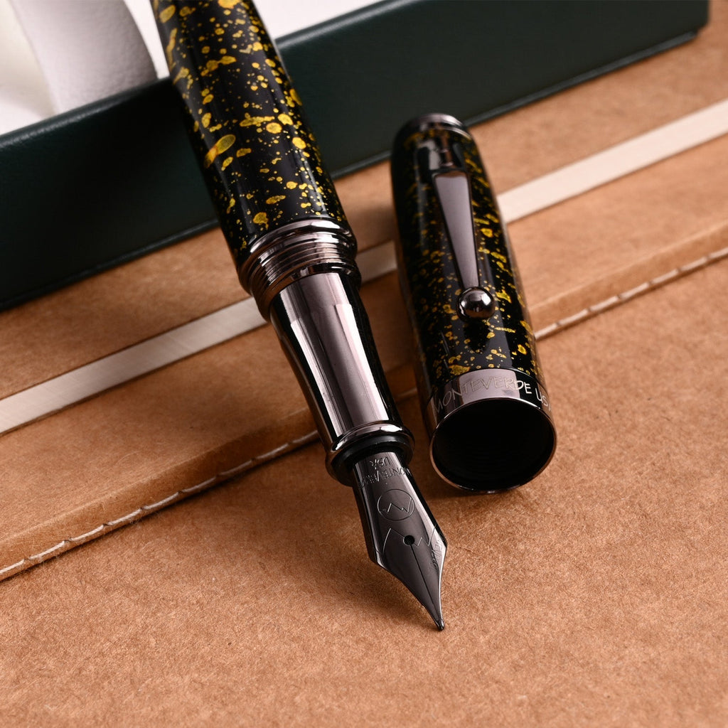 Monteverde Invincia Vega Fountain Pen - Starlight Yellow - penpencilink