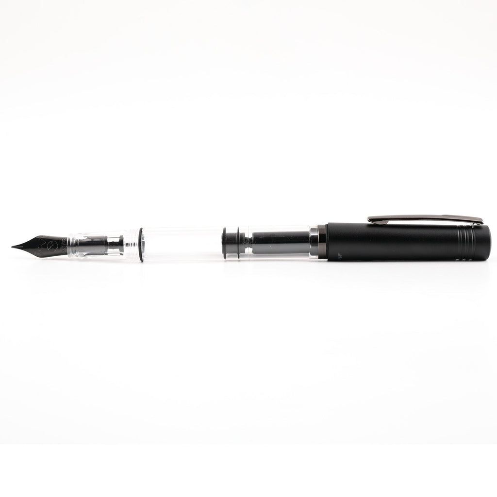 Monteverde MP1 Fountain Pen - Black Noir PVD - penpencilink