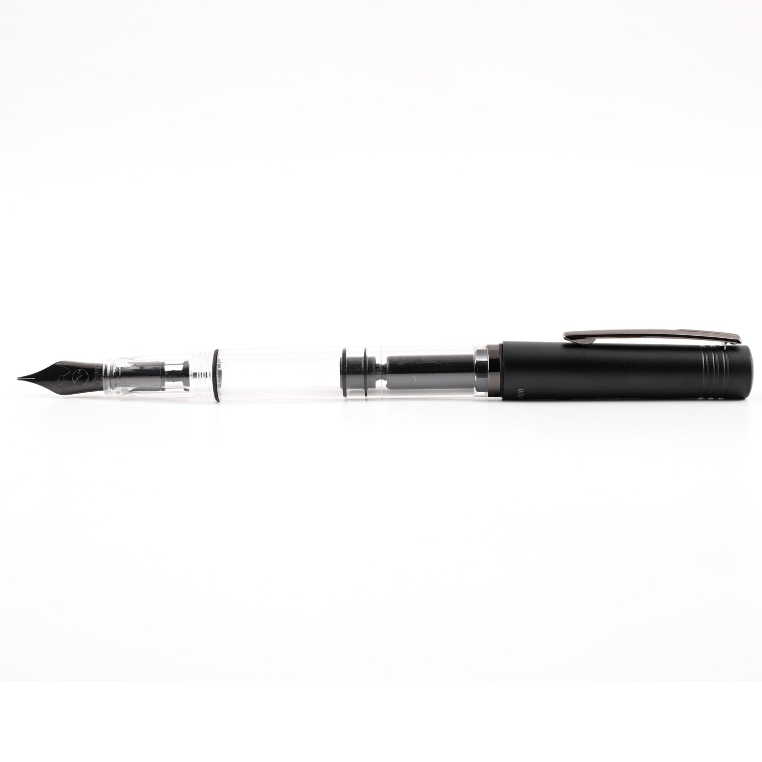 Monteverde MP1 Fountain Pen - Black Noir PVD - penpencilink