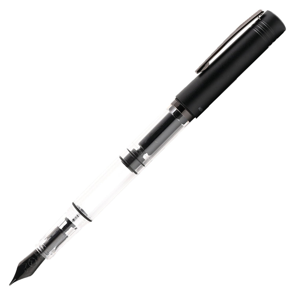 Monteverde MP1 Fountain Pen - Black Noir PVD - penpencilink