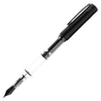 Monteverde MP1 Fountain Pen - Black Noir PVD - penpencilink