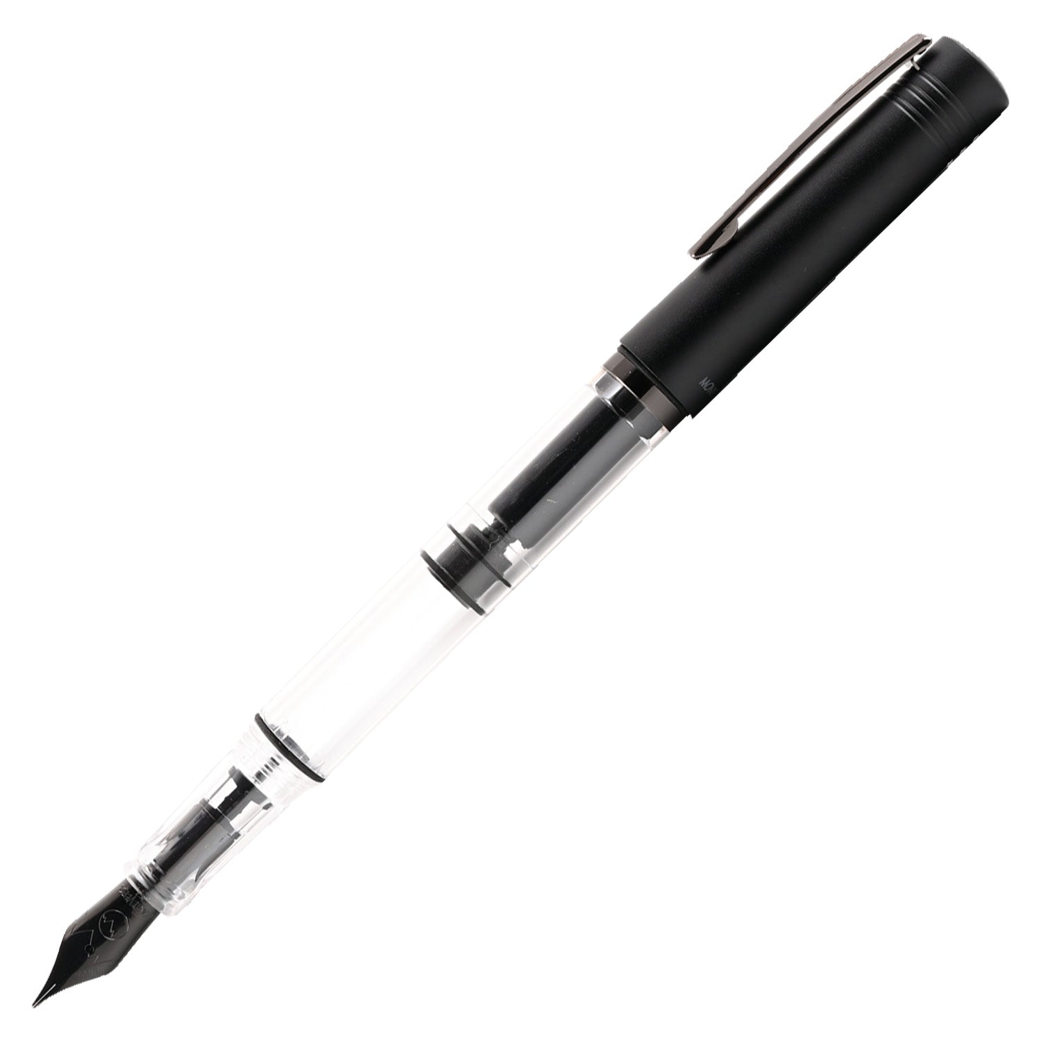 Monteverde MP1 Fountain Pen - Black Noir PVD - penpencilink