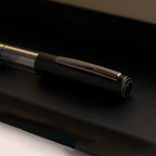 Monteverde MP1 Fountain Pen - Black Noir PVD - penpencilink