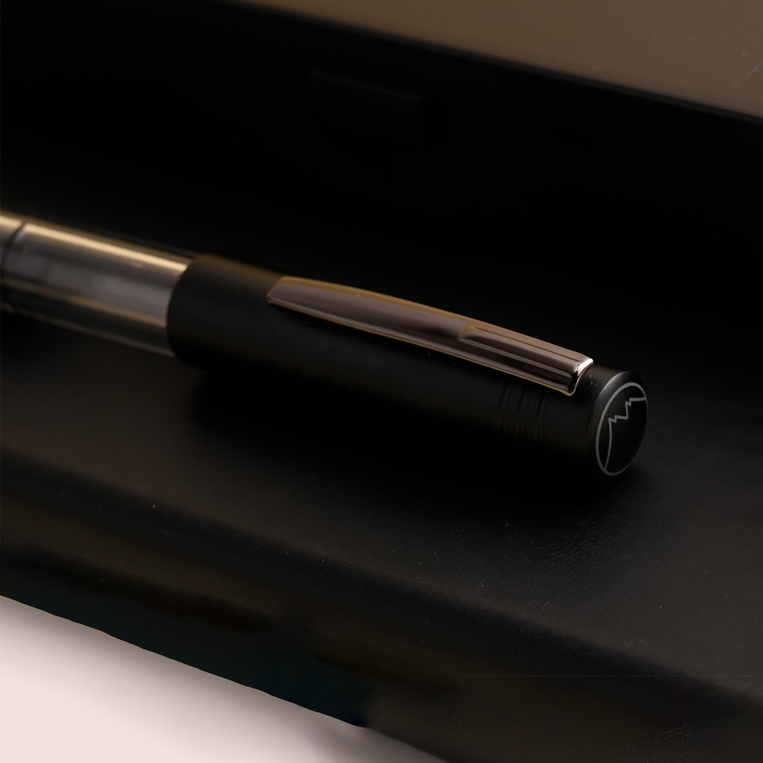 Monteverde MP1 Fountain Pen - Black Noir PVD - penpencilink