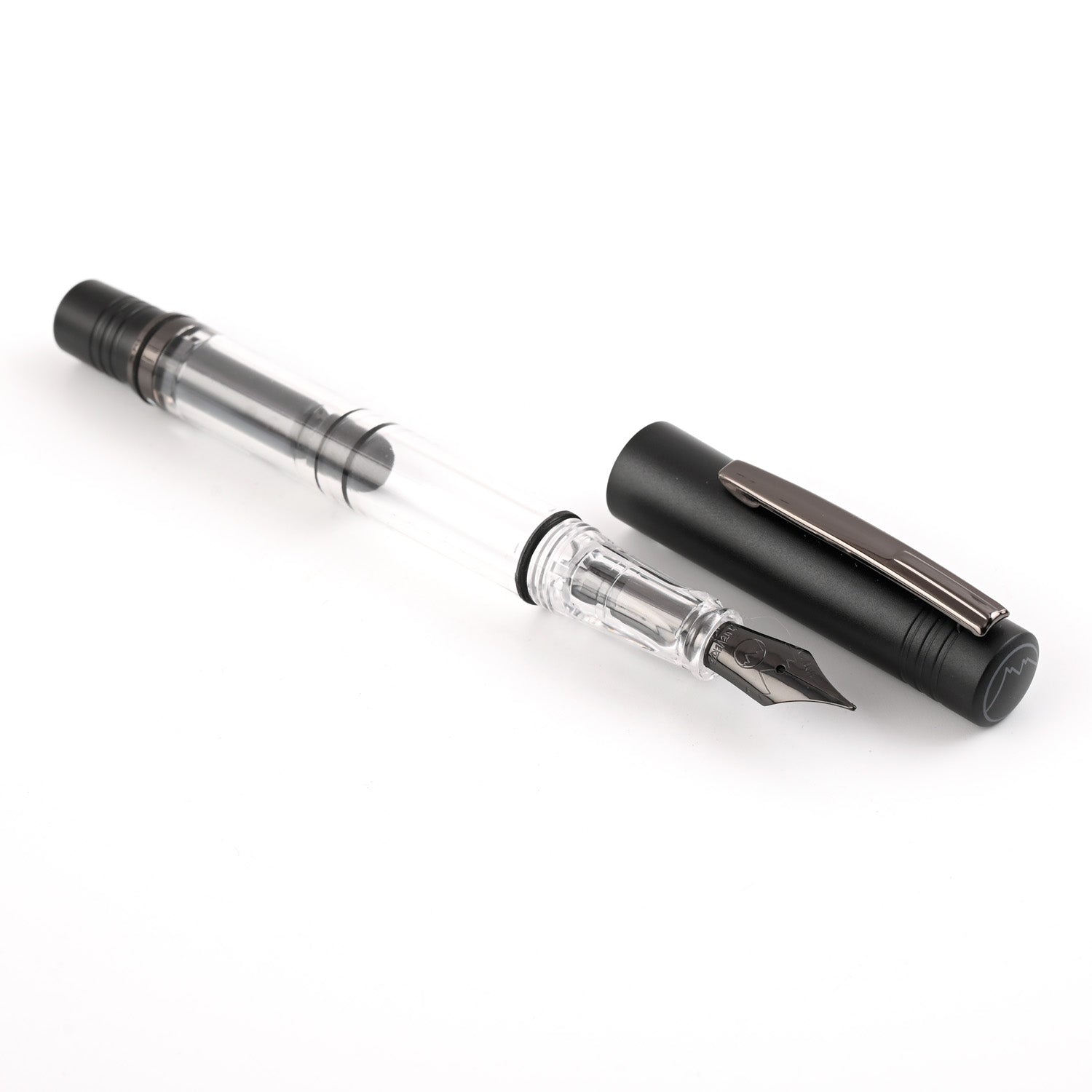 Monteverde MP1 Fountain Pen - Black Noir PVD - penpencilink