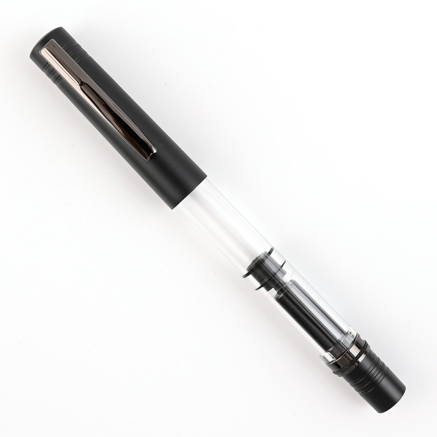 Monteverde MP1 Fountain Pen - Black Noir PVD - penpencilink