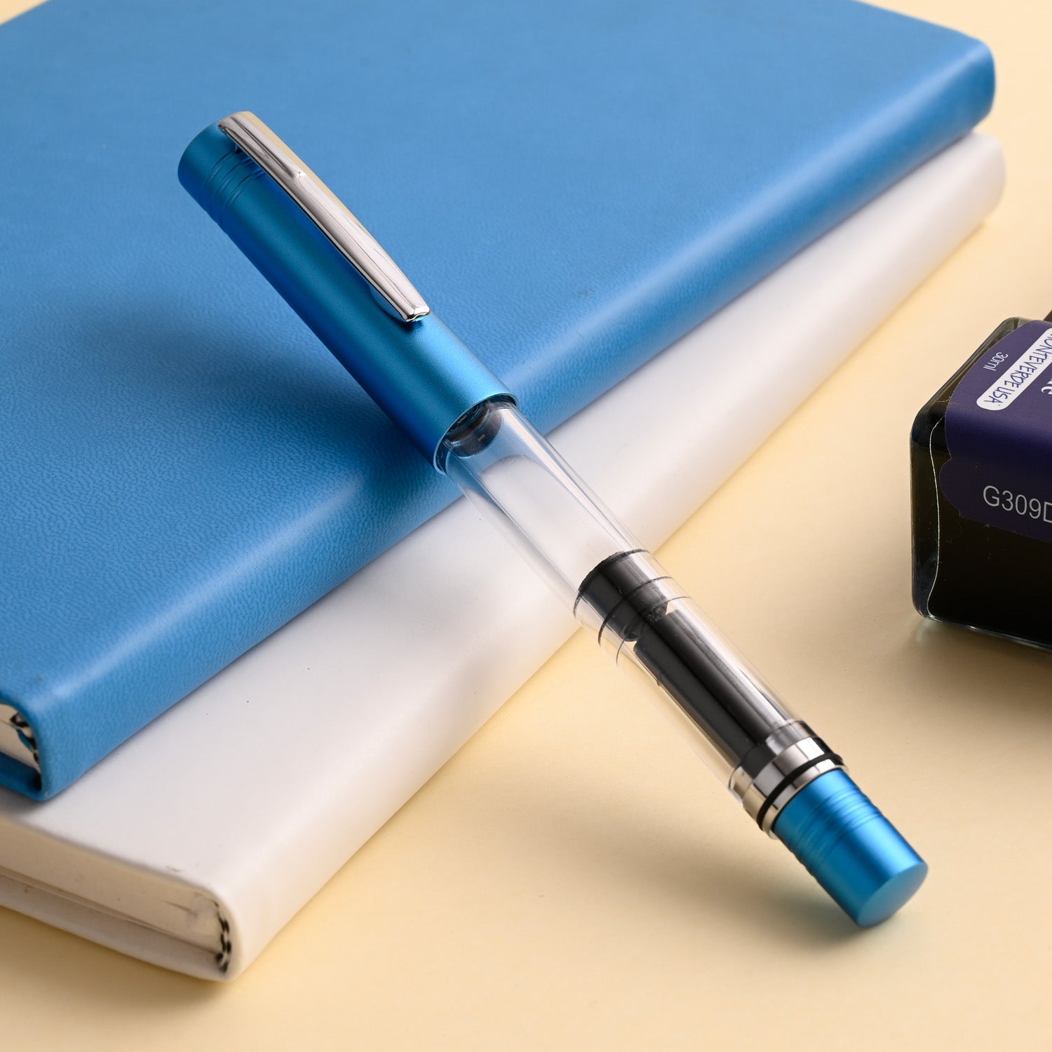 Monteverde MP1 Fountain Pen - Bright Blue CT - penpencilink