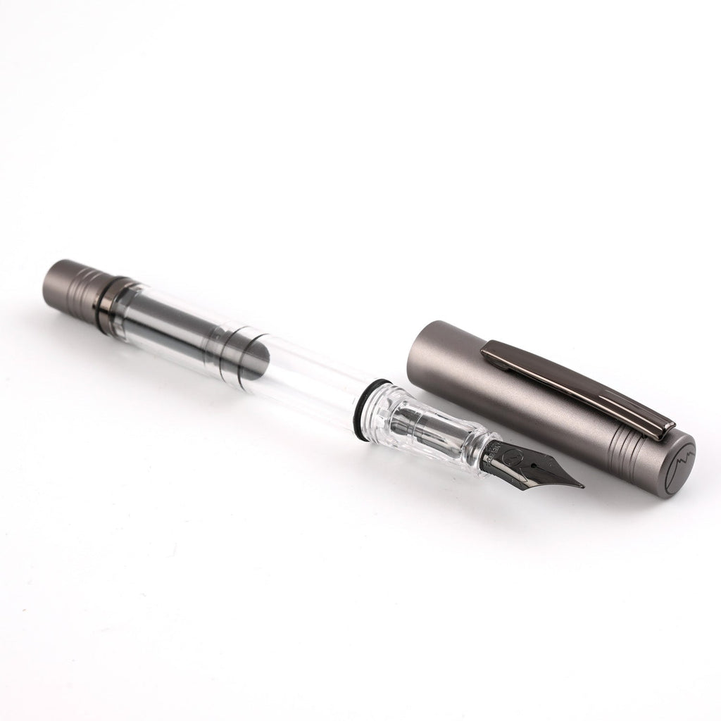 Monteverde MP1 Fountain Pen - Coal Grey PVD - penpencilink