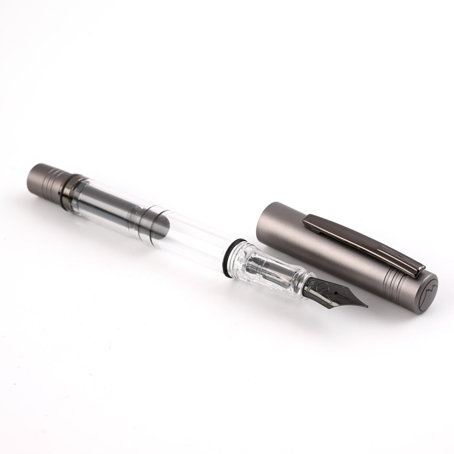 Monteverde MP1 Fountain Pen - Coal Grey PVD - penpencilink