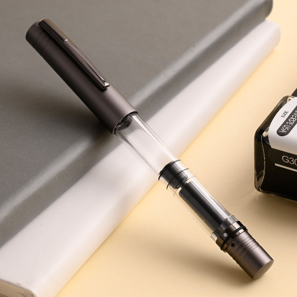Monteverde MP1 Fountain Pen - Coal Grey PVD - penpencilink