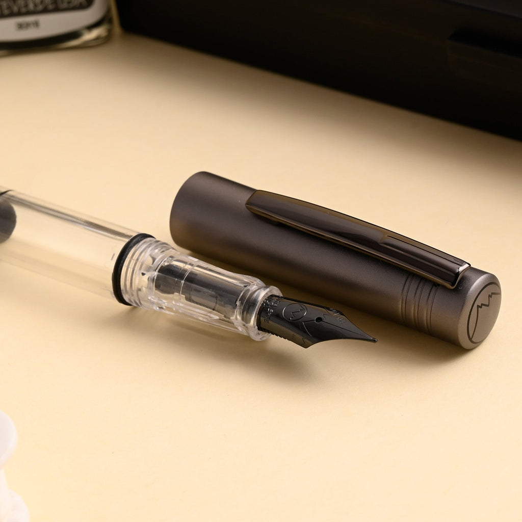 Monteverde MP1 Fountain Pen - Coal Grey PVD - penpencilink