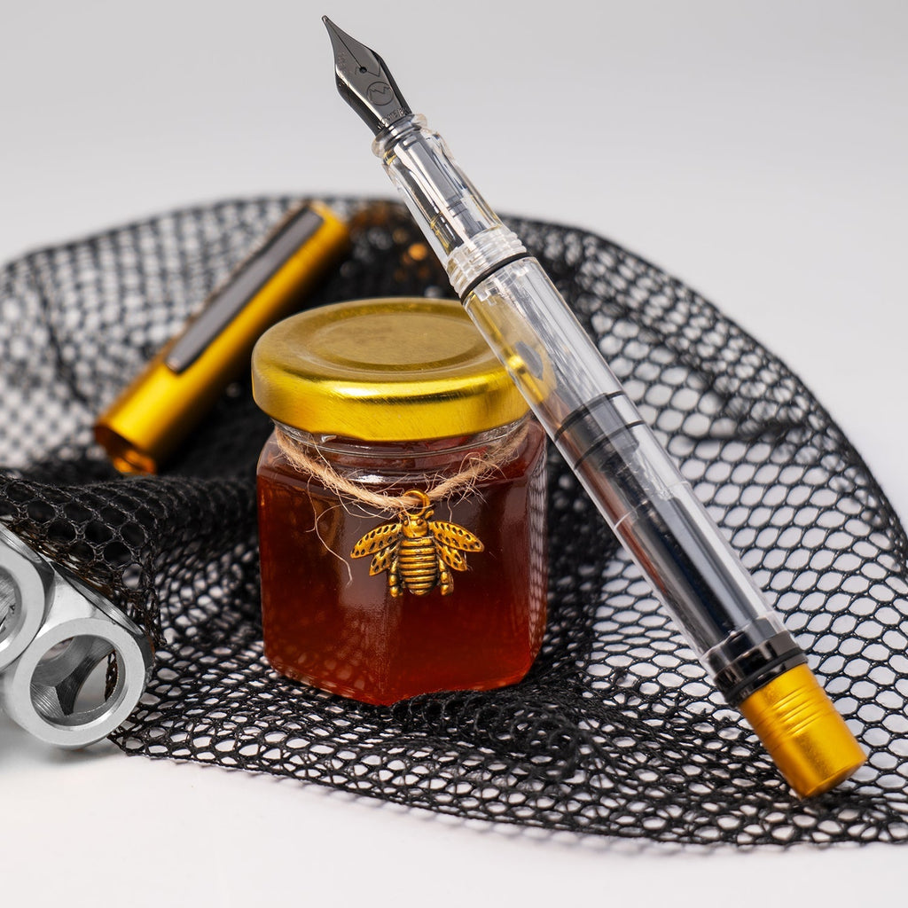 Monteverde MP1 Fountain Pen - Honey Yellow PVD - penpencilink
