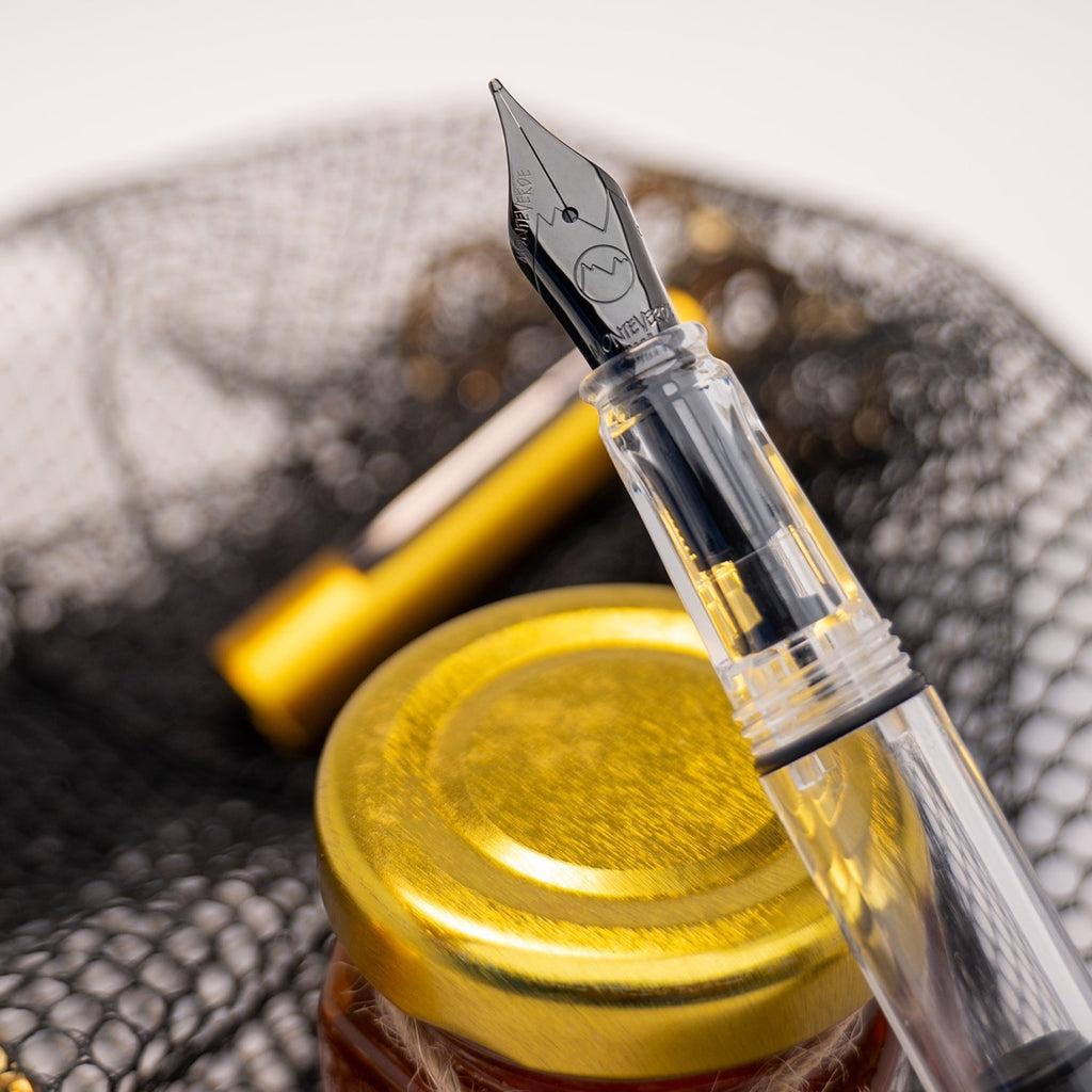 Monteverde MP1 Fountain Pen - Honey Yellow PVD - penpencilink