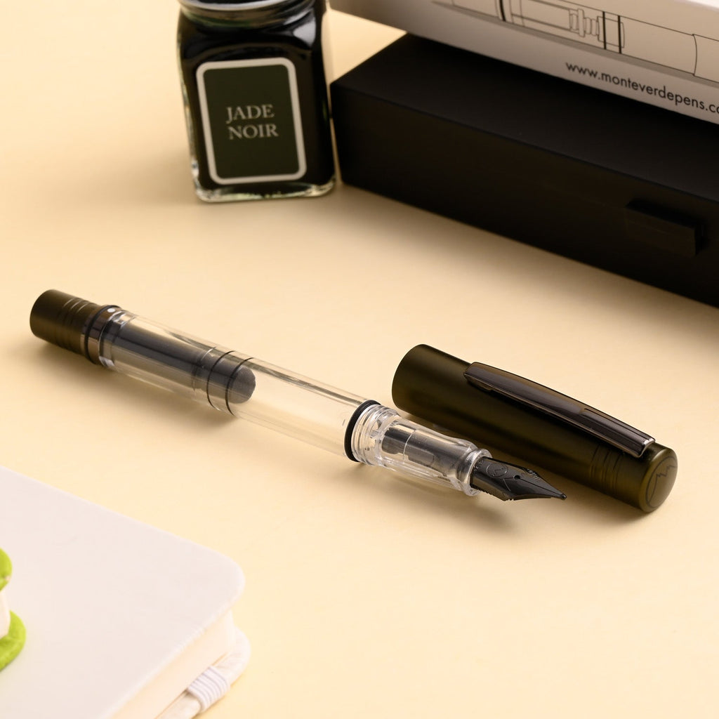 Monteverde MP1 Fountain Pen - Olive Green RT - penpencilink