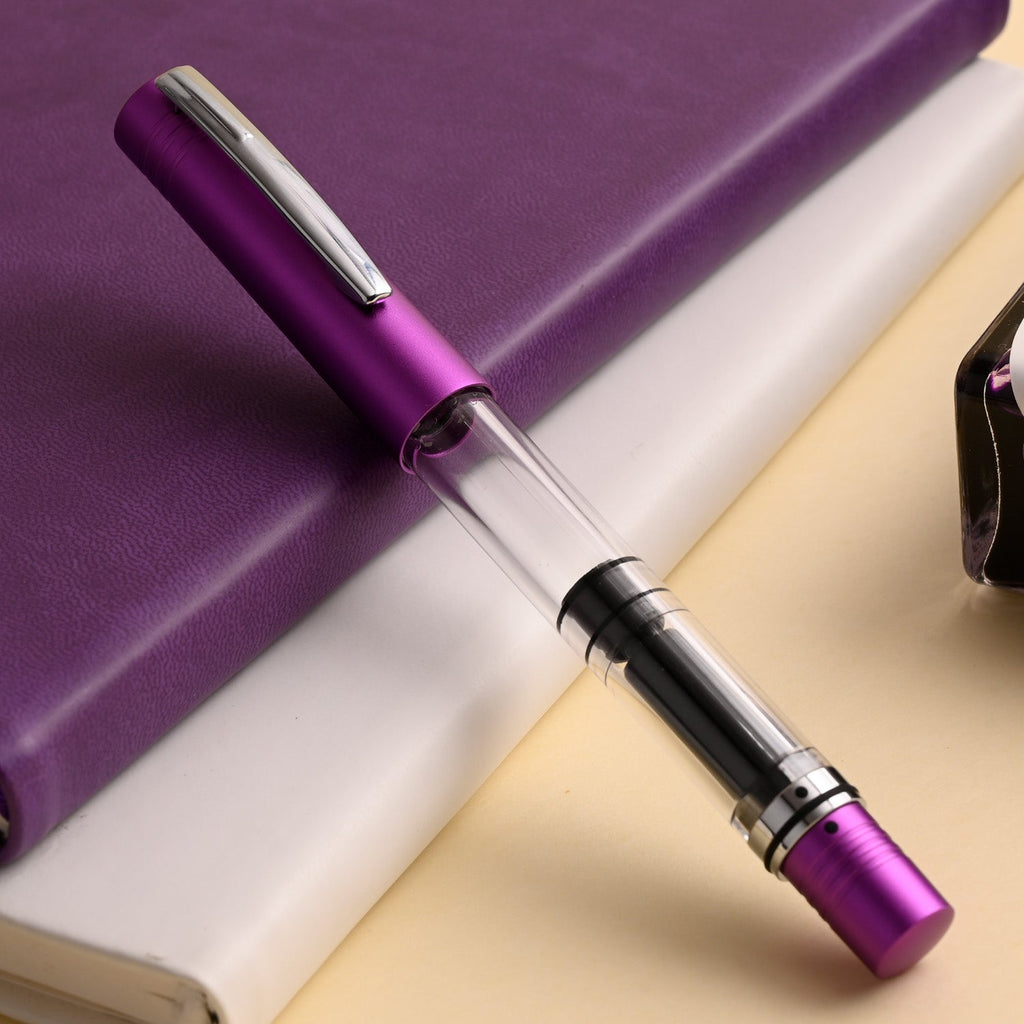Monteverde MP1 Fountain Pen - Purple Frost CT - penpencilink