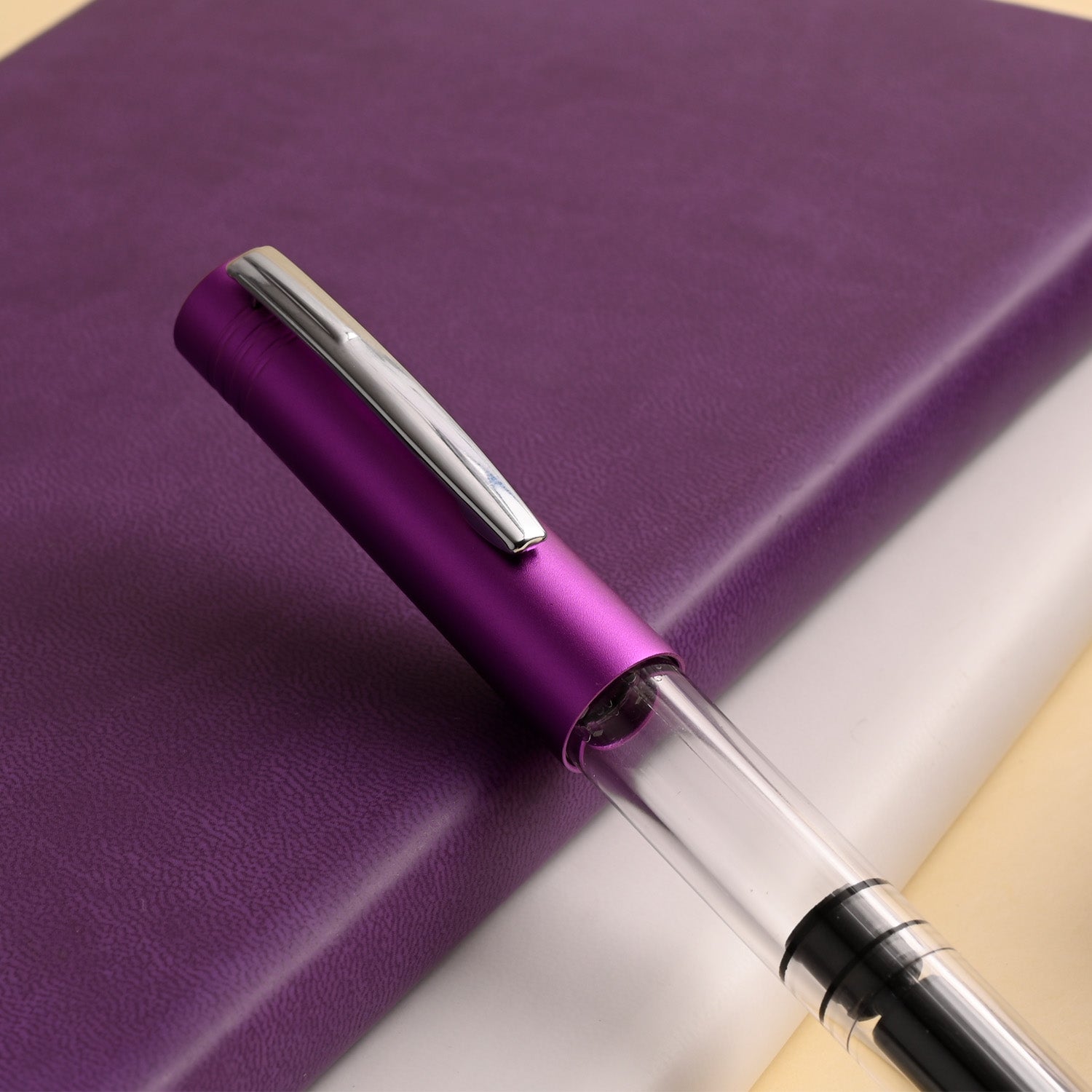 Monteverde MP1 Fountain Pen - Purple Frost CT - penpencilink