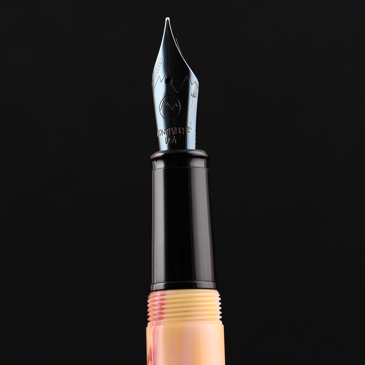 Monteverde Prima Fountain Pen - Red Swirl BT - penpencilink