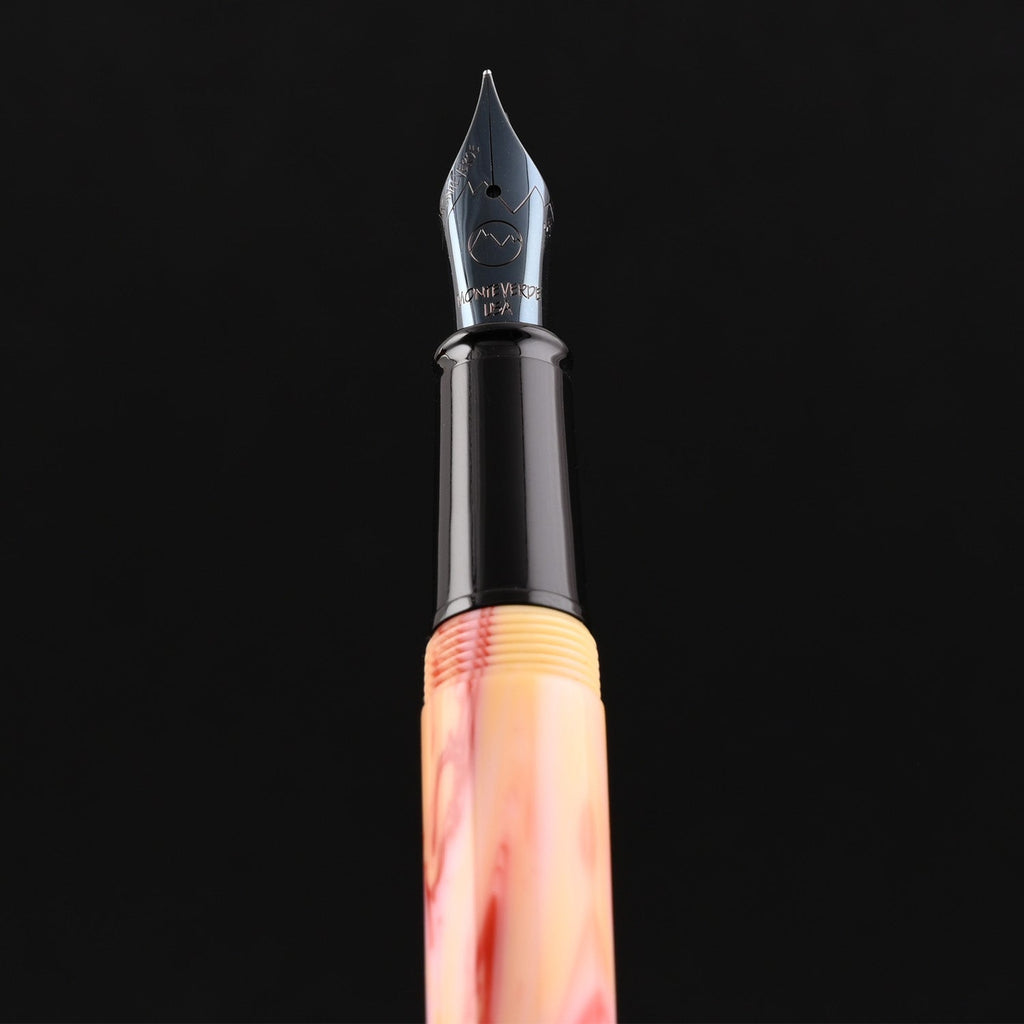 Monteverde Prima Fountain Pen - Red Swirl BT - penpencilink