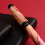 Monteverde Prima Fountain Pen - Red Swirl BT - penpencilink