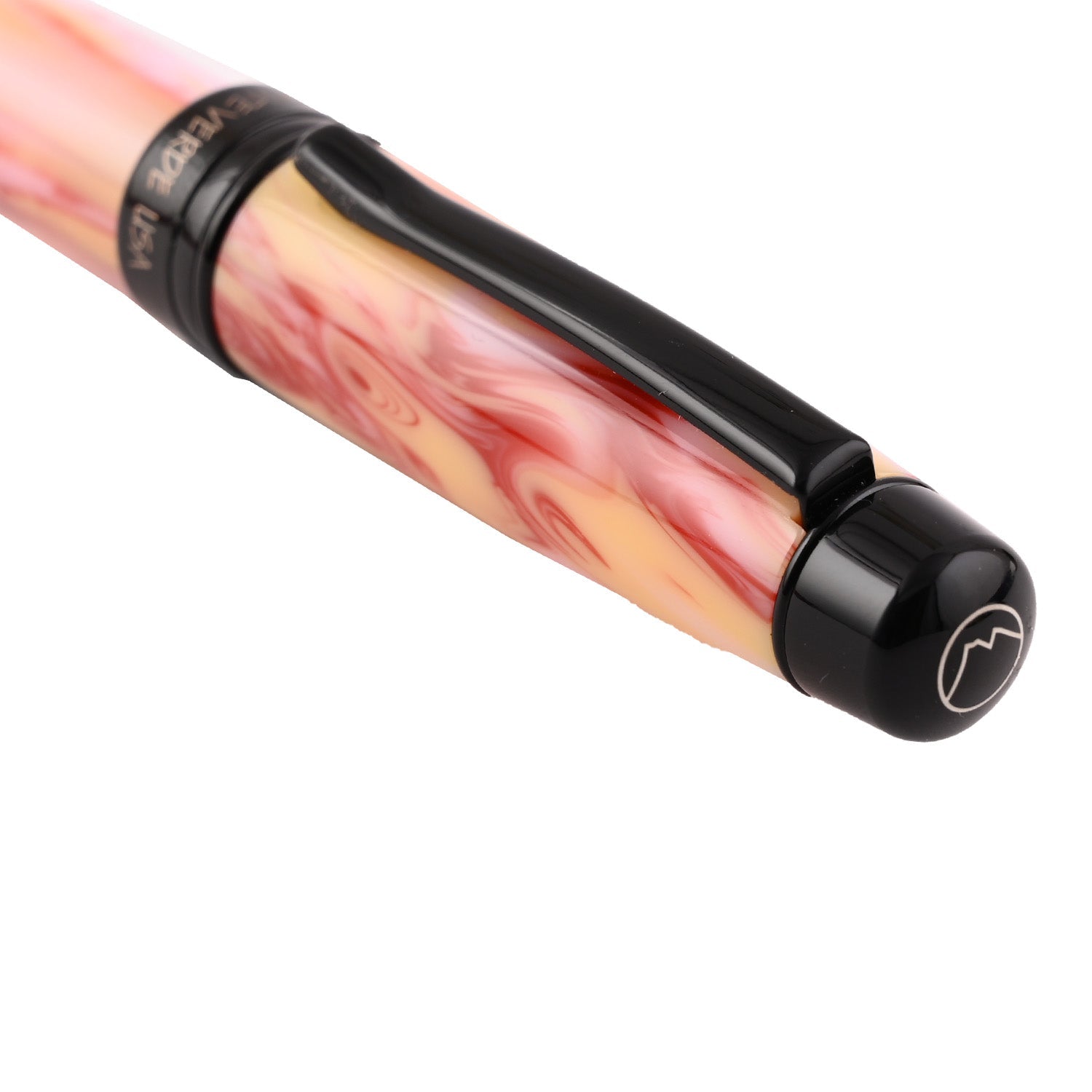 Monteverde Prima Fountain Pen - Red Swirl BT - penpencilink