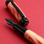 Monteverde Prima Fountain Pen - Red Swirl BT - penpencilink