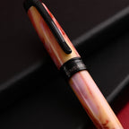 Monteverde Prima Fountain Pen - Red Swirl BT - penpencilink