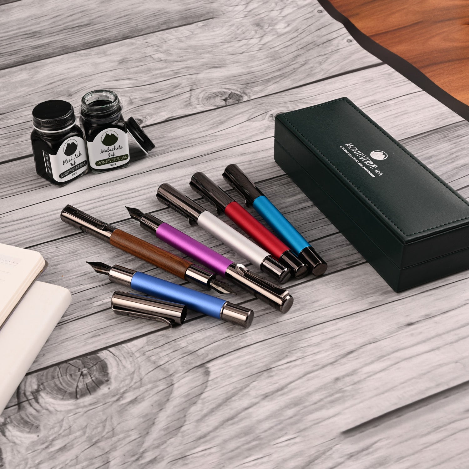 Monteverde Ritma Fountain Pen - Black - penpencilink
