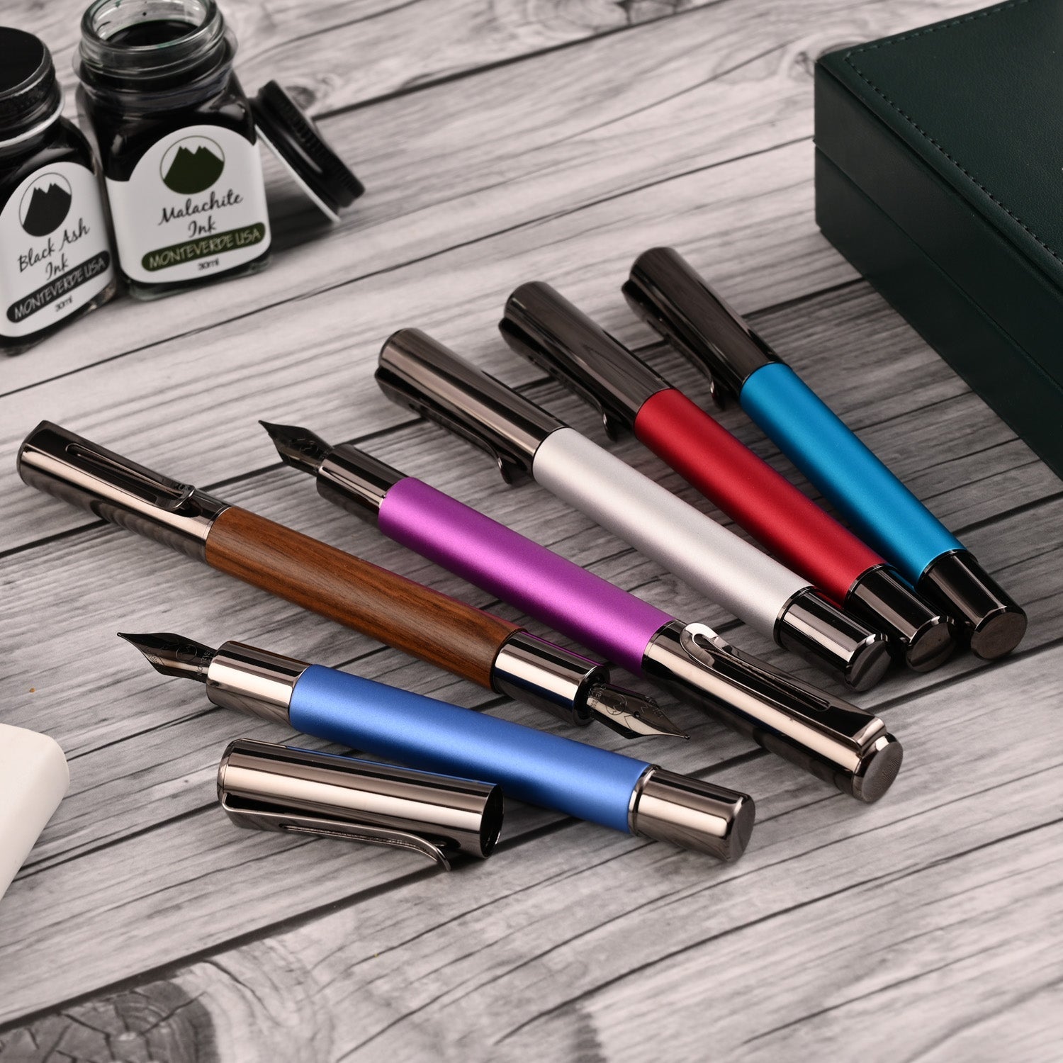 Monteverde Ritma Fountain Pen - Black - penpencilink