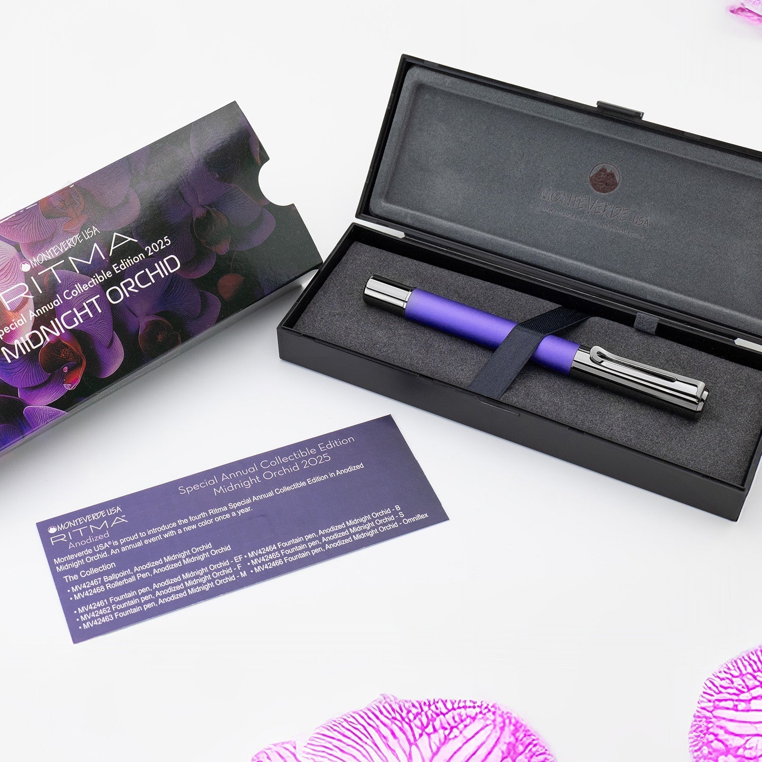 Monteverde Ritma Fountain Pen - Midnight Orchid RT (Special Edition) - penpencilink
