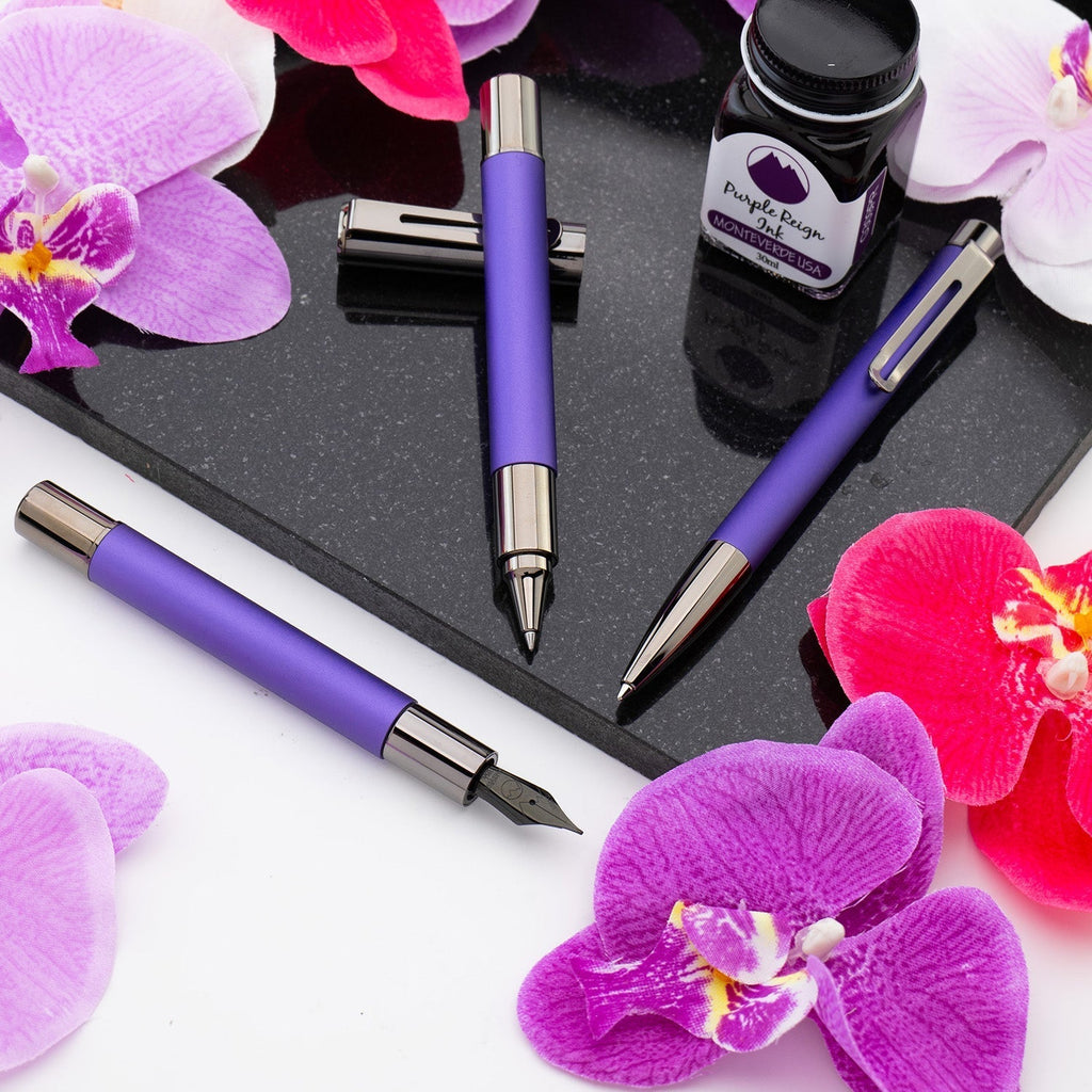Monteverde Ritma Fountain Pen - Midnight Orchid RT (Special Edition) - penpencilink