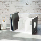 Litem | Book Rack with  3 Compartments | Organiser | Cool Grey | My Room