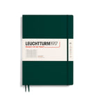 LEUCHTTURM1917 RULED NOTEBOOK MASTER SLIM A4+ (123Pages)-FOREST GREEN
