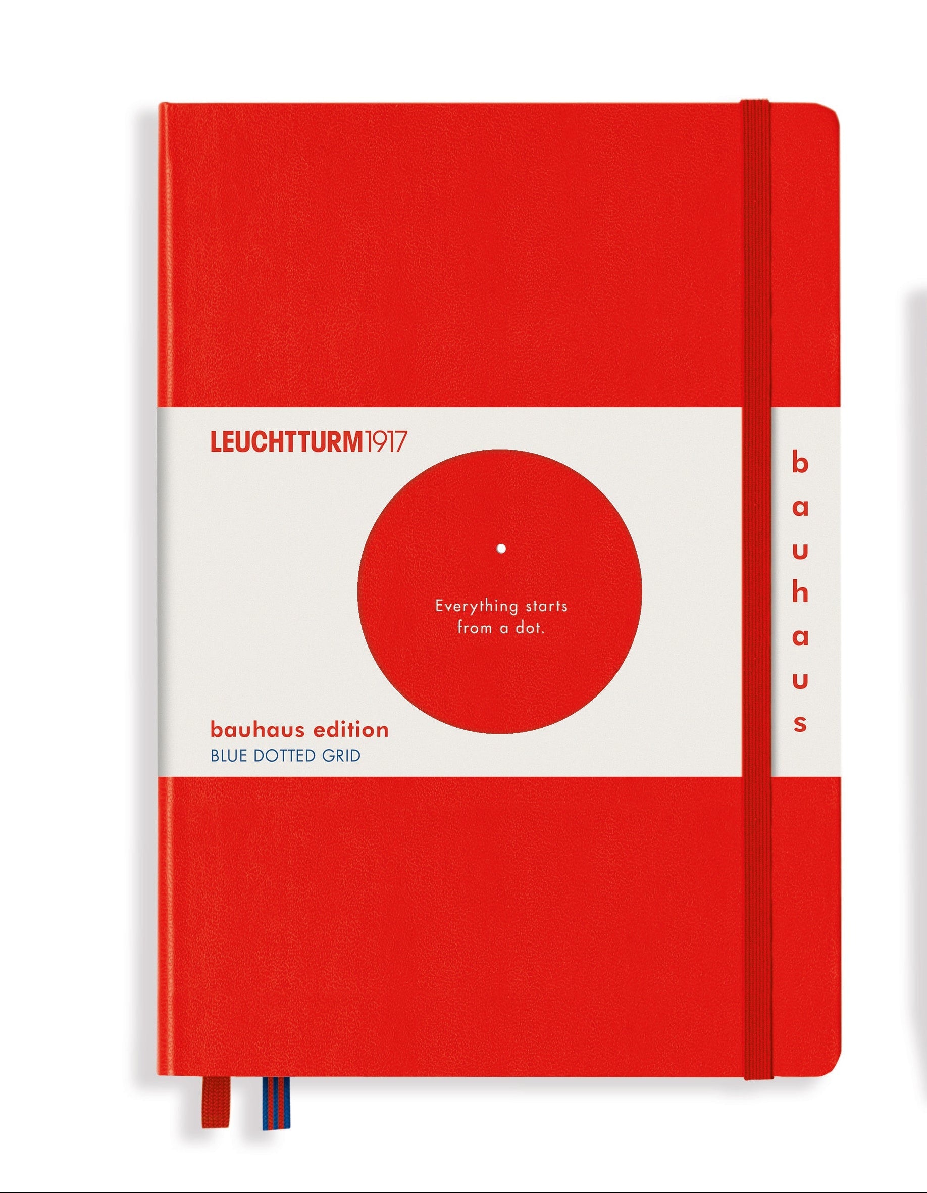 LEUCHTTURM1917 DOTTED NOTEBOOK-BAUHAUS ED A5(251) - RED