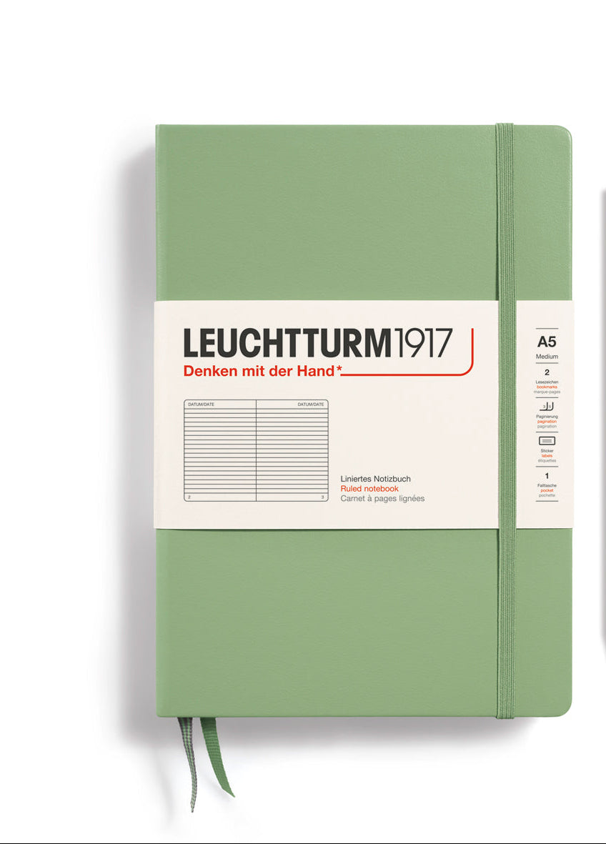 LEUCHTTURM RULED NOTEBOOK A5 (251) - SAGE
