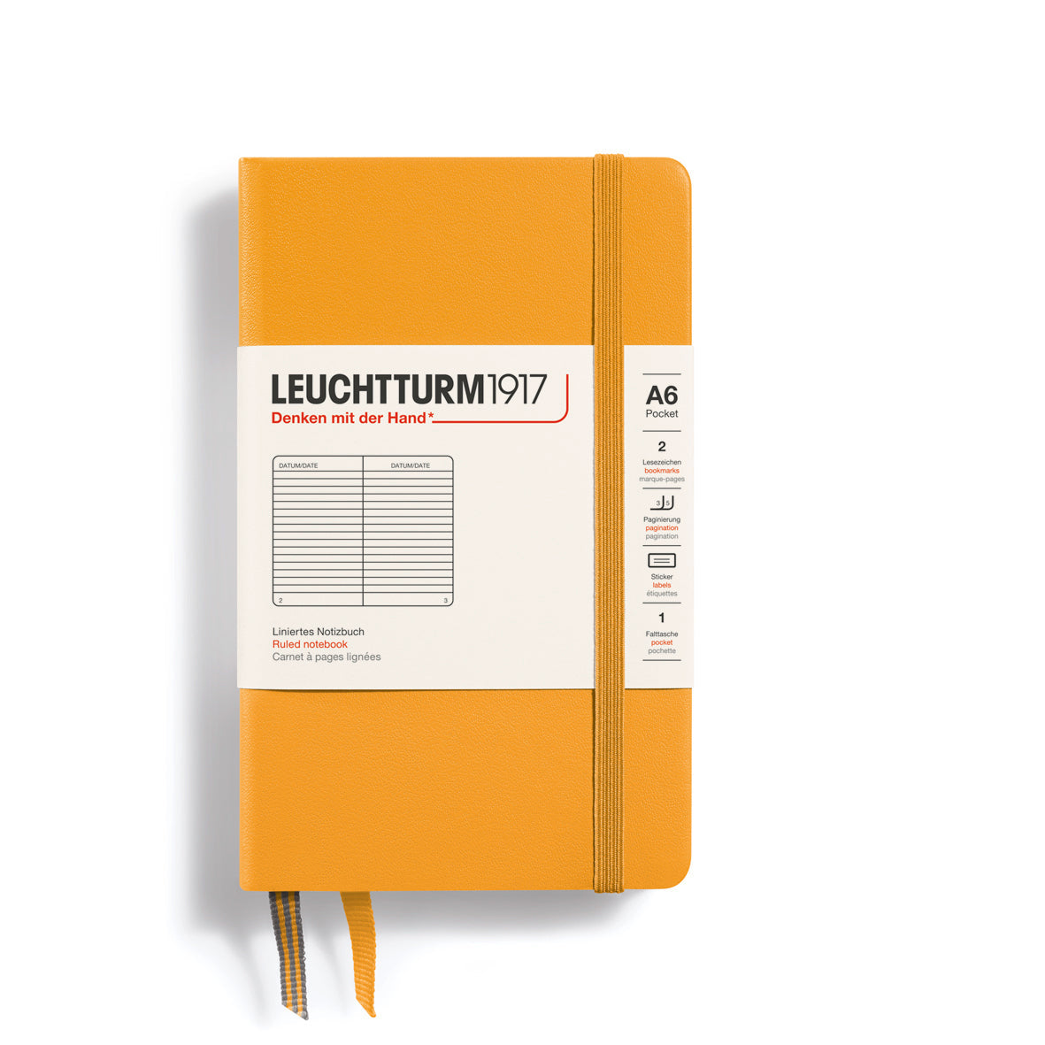 LEUCHTTURM1917 RULED NOTEBOOK A6 (187 Pages)-RISING SUN