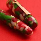 Penlux | Masterpiece Grande | Christmas Edition Fountain Ink Pen | Piston Filling | Oversize Pen with No. 6 Jowo Nibs