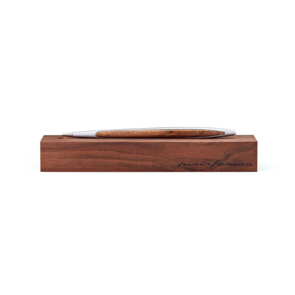 Pininfarina | Cambiano | Aluminium | Classic  Ethergraf metal alloy tip | Solid Wood Desk Stand