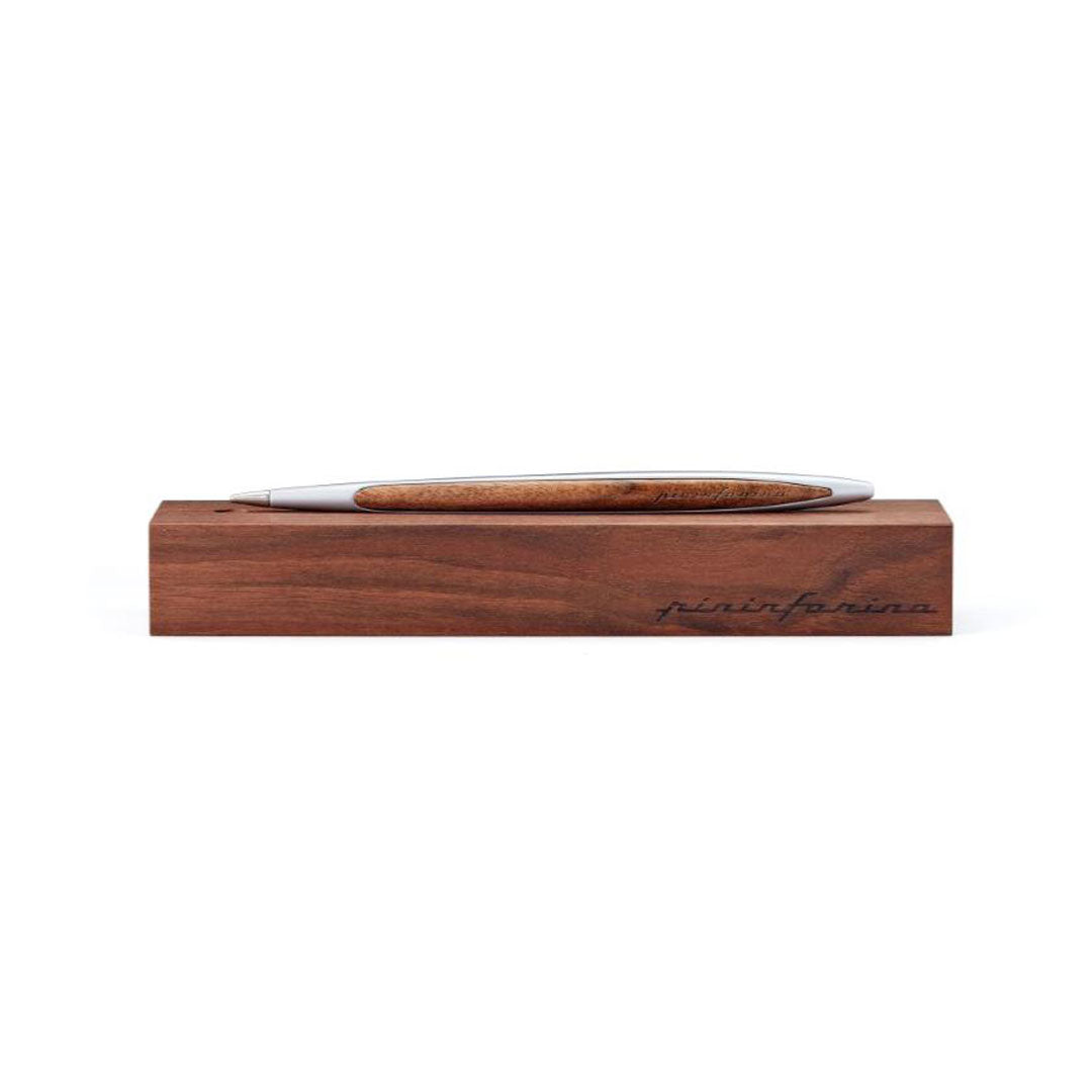 Pininfarina | Cambiano | Aluminium | Classic  Ethergraf metal alloy tip | Solid Wood Desk Stand