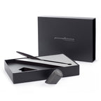 Pininfarina | Cambiano Transitions | Titanium | Ballpoint Pen | Inclined Desk Stand