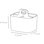 Litem | Portable | Stackable | Mini Organizer | White |Porta Mini | For Office Home & Kitchen
