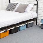 Litem | Multi Utility Storage  Box |Organizer  | 17 litres | Orange | Living Box | For Office Home & Kitchen