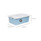 Litem | Multi Utility Storage  Box |Organizer  | 17 litres | Orange | Living Box | For Office Home & Kitchen