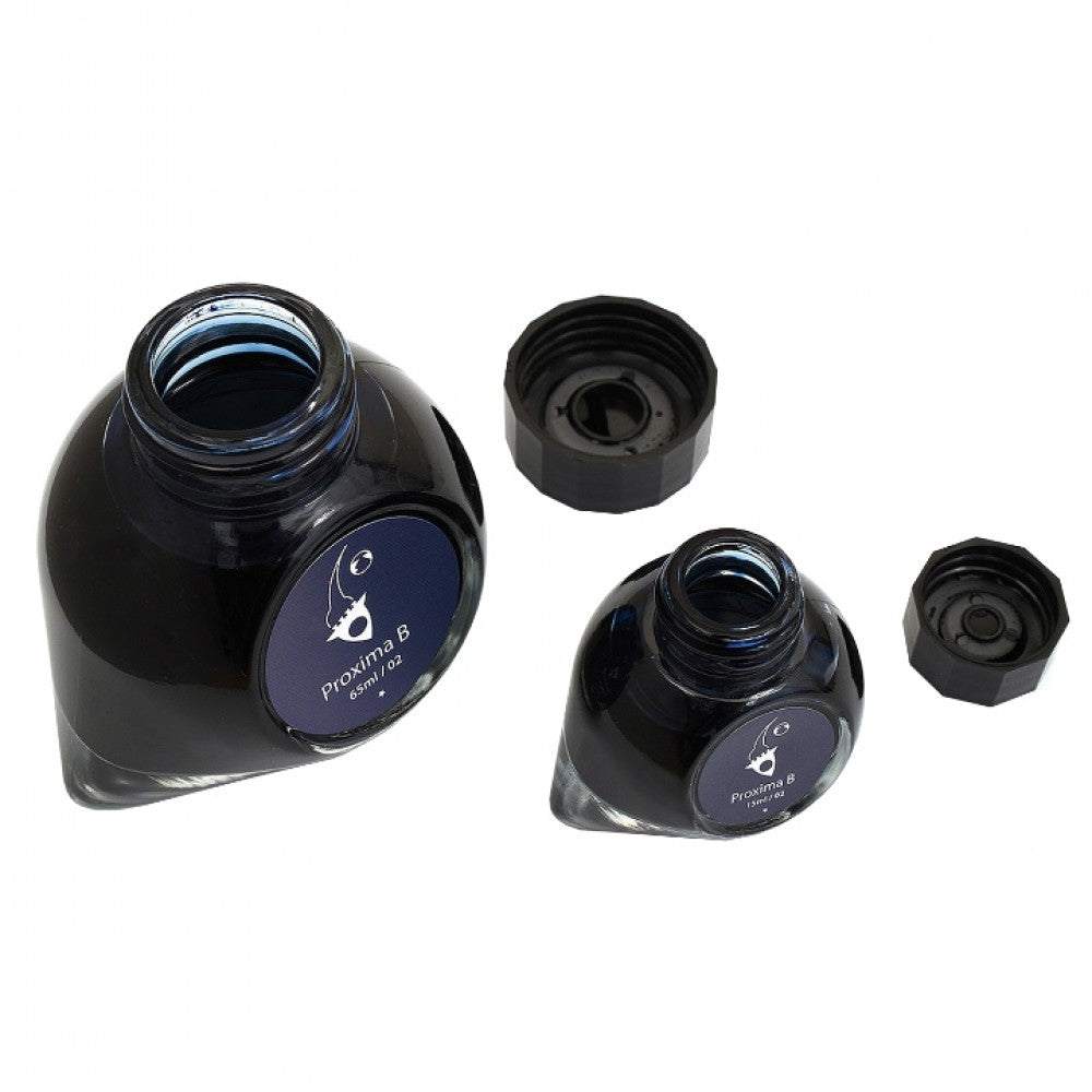 Colorverse Ink | Spaceward Series | Proxima B | Dark Blue | 65ml & 15ml | 2 Bottle Set - penpencilink
