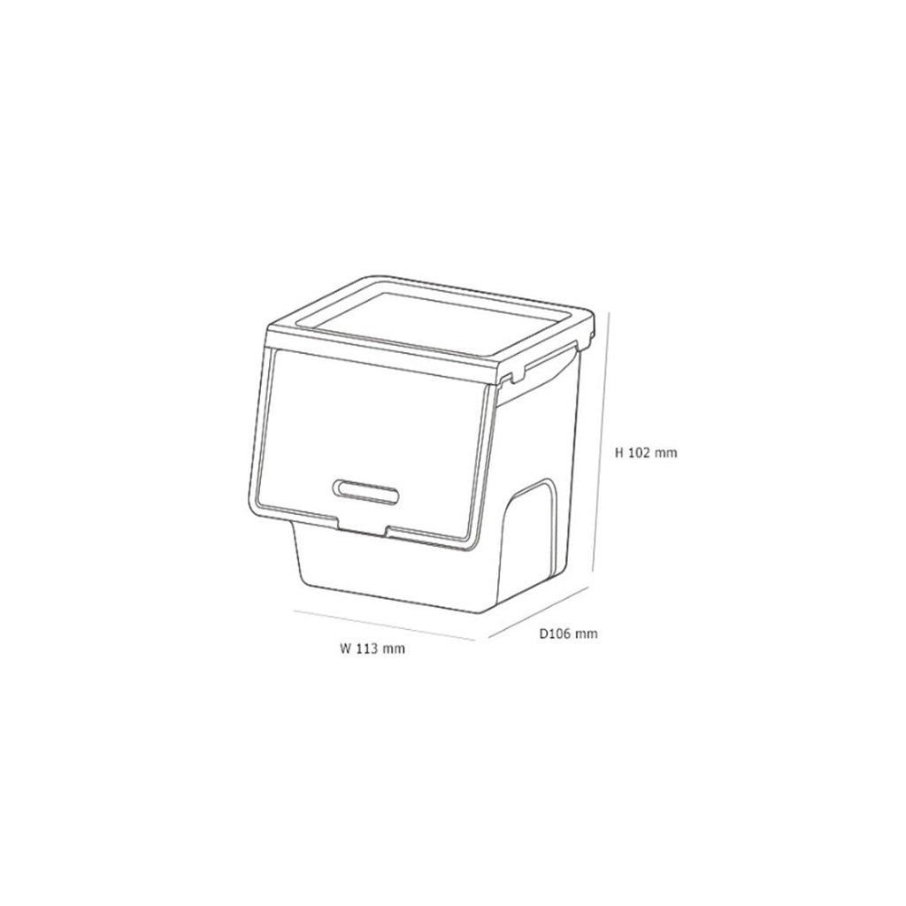 Litem | Multi Utility Storage  Box |Organizer  | Cool Grey | Roomax Cube Plus | For Office & Home