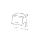 Litem | Multi Utility Storage  Box |Organizer  | Ivory | Roomax Cube Plus | For Office & Home