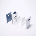 Litem | Book Rack | 4 Compartments | Organizer| Navy |Roomax
