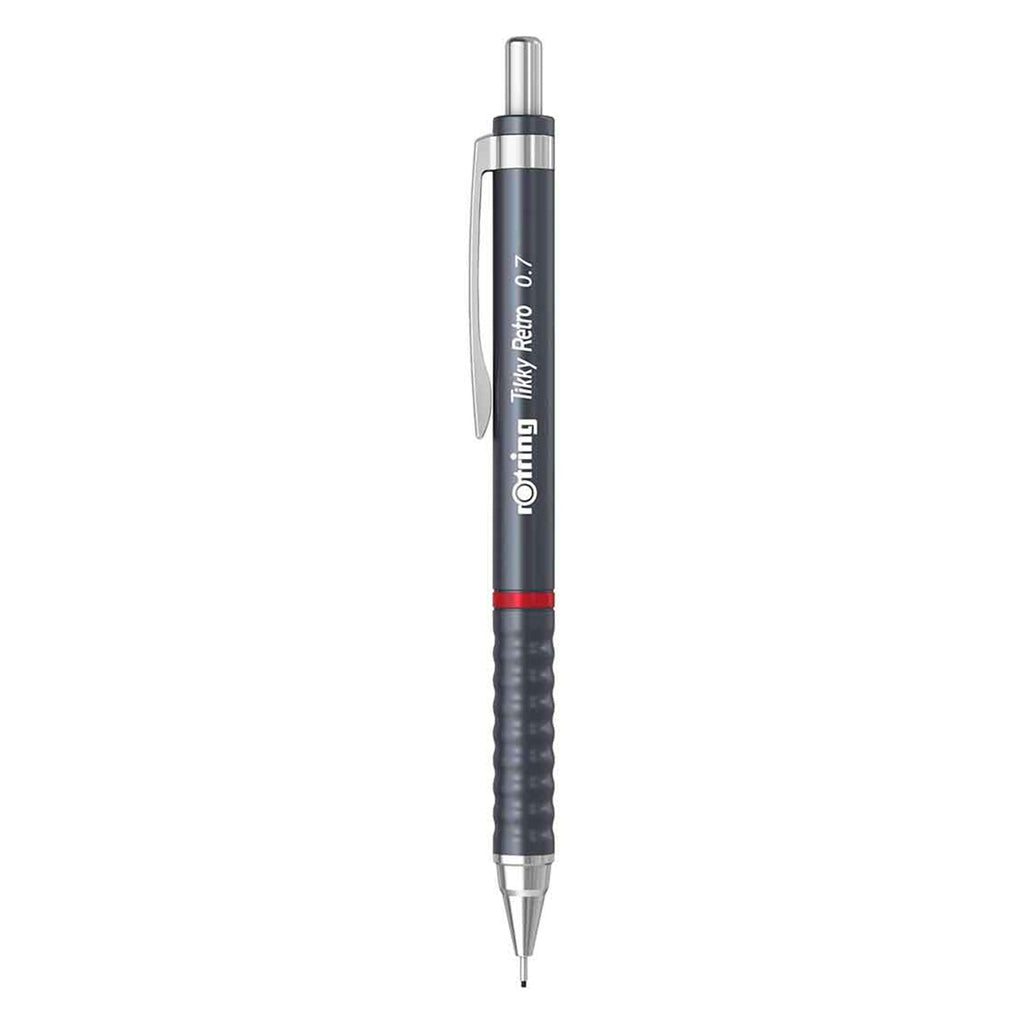 Rotring Tikky Retro 0.7mm Mechanical Pencil in Metallic Grey